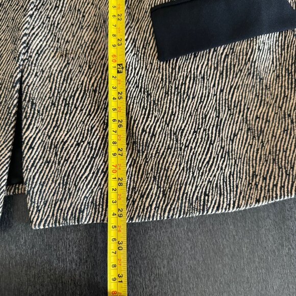 Vintage Veleno New York Women's Blazer Jacket Brown Black Made In USA, Size S - Picture 9 of 10